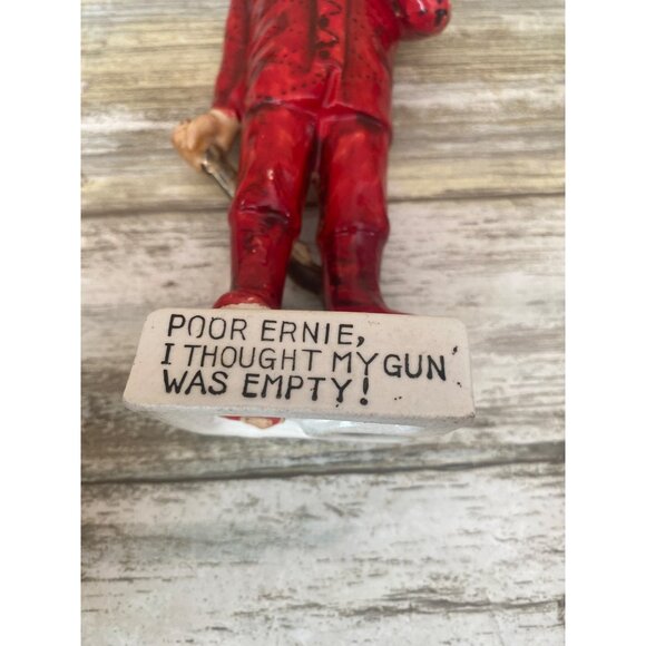 Poor Ernie I Thought My Gun Was Empty Ideal Japan Hunter Humorous Vintage 1950s - Picture 8 of 10